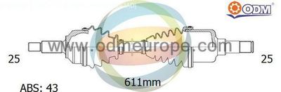  18151911 Multiparts Приводной вал