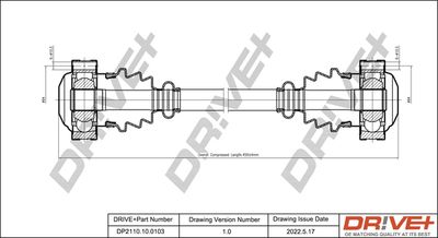  DP2110100103 Dr!ve+ Приводной вал