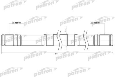  GA16LH PATRON Приводной вал