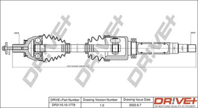  DP2110101779 Dr!ve+ Приводной вал