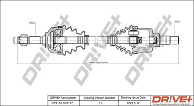  DP2110100177 Dr!ve+ Приводной вал