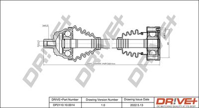  DP2110100014 Dr!ve+ Приводной вал