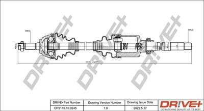  DP2110100245 Dr!ve+ Приводной вал