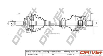  DP2110100693 Dr!ve+ Приводной вал