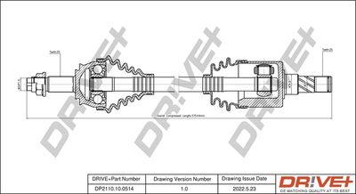  DP2110100514 Dr!ve+ Приводной вал