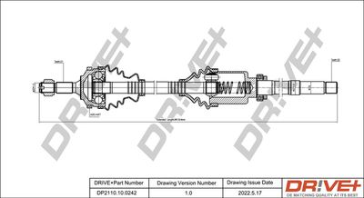  DP2110100242 Dr!ve+ Приводной вал