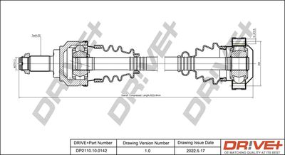  DP2110100142 Dr!ve+ Приводной вал