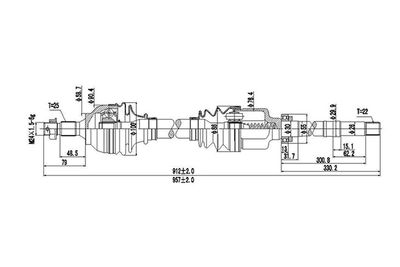  DDS245113 DYNAMATRIX Приводной вал