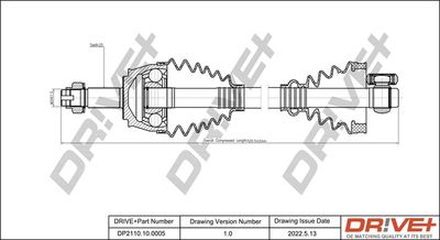  DP2110100005 Dr!ve+ Приводной вал