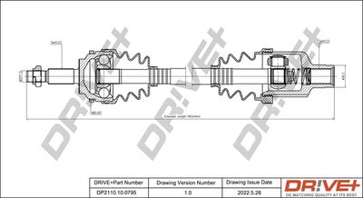  DP2110100795 Dr!ve+ Приводной вал