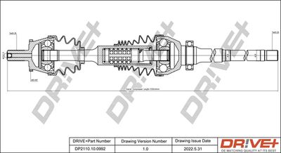  DP2110100992 Dr!ve+ Приводной вал