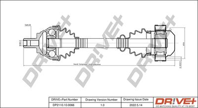  DP2110100066 Dr!ve+ Приводной вал