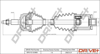  DP2110100993 Dr!ve+ Приводной вал