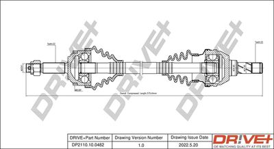  DP2110100482 Dr!ve+ Приводной вал