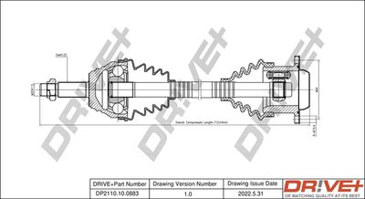  DP2110100883 Dr!ve+ Приводной вал