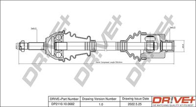  DP2110100682 Dr!ve+ Приводной вал