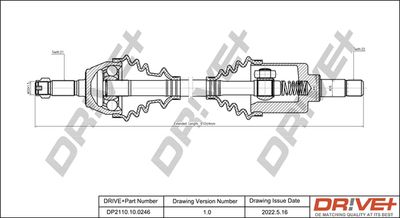  DP2110100246 Dr!ve+ Приводной вал