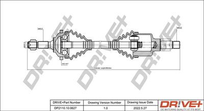  DP2110100627 Dr!ve+ Приводной вал