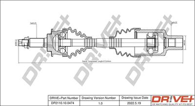  DP2110100474 Dr!ve+ Приводной вал