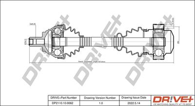  DP2110100062 Dr!ve+ Приводной вал