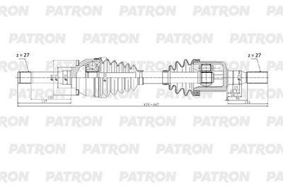  PDS0314 PATRON Приводной вал