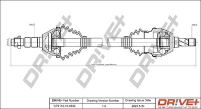  DP2110100339 Dr!ve+ Приводной вал