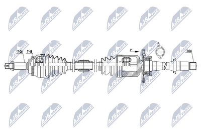  NPWTY075 NTY Приводной вал
