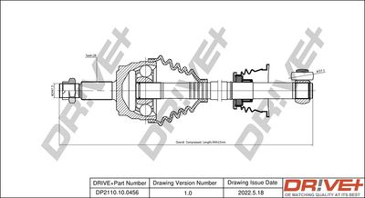  DP2110100456 Dr!ve+ Приводной вал