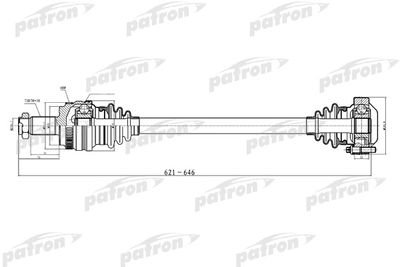  PDS0237 PATRON Приводной вал
