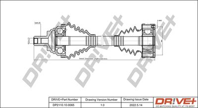  DP2110100065 Dr!ve+ Приводной вал