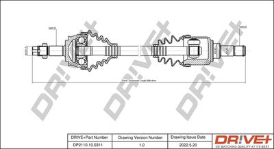  DP2110100311 Dr!ve+ Приводной вал