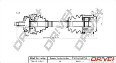  DP2110100011 Dr!ve+ Приводной вал