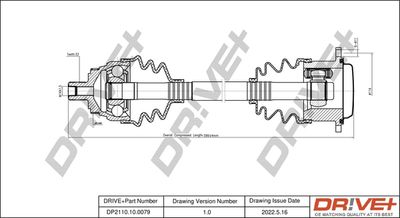  DP2110100079 Dr!ve+ Приводной вал