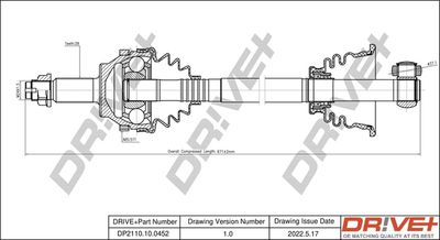  DP2110100452 Dr!ve+ Приводной вал