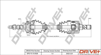  DP2110100528 Dr!ve+ Приводной вал