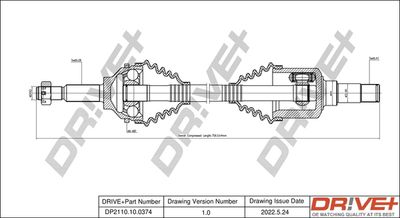  DP2110100374 Dr!ve+ Приводной вал