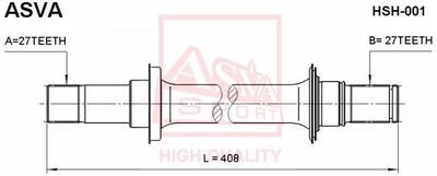  HSH001 ASVA Приводной вал