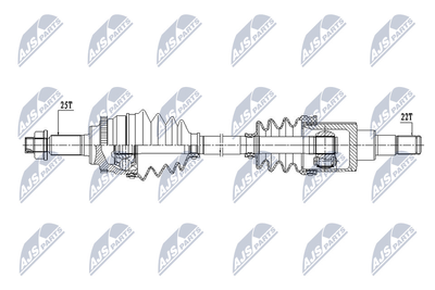  NPWSU033 NTY Приводной вал