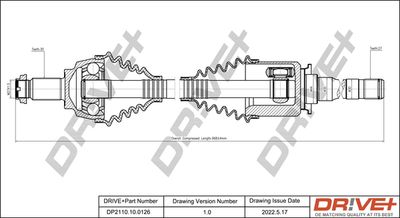  DP2110100126 Dr!ve+ Приводной вал