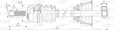  DRS613500 OPEN PARTS Приводной вал