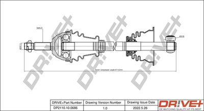  DP2110100686 Dr!ve+ Приводной вал