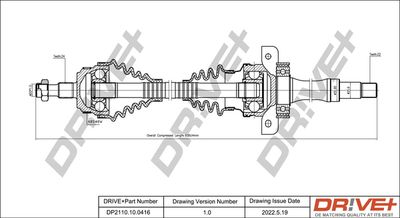  DP2110100416 Dr!ve+ Приводной вал