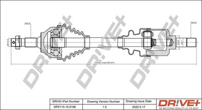  DP2110100166 Dr!ve+ Приводной вал