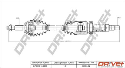  DP2110100350 Dr!ve+ Приводной вал