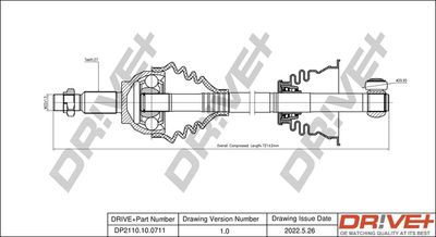  DP2110100711 Dr!ve+ Приводной вал