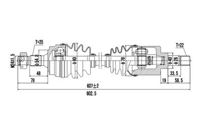  DDS245021 DYNAMATRIX Приводной вал