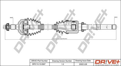  DP2110100567 Dr!ve+ Приводной вал
