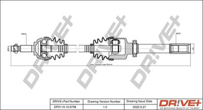  DP2110100758 Dr!ve+ Приводной вал