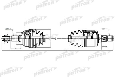  PDS0621 PATRON Приводной вал