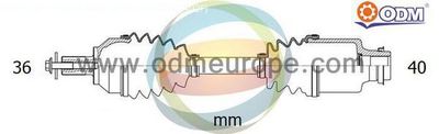  18216420 Multiparts Приводной вал